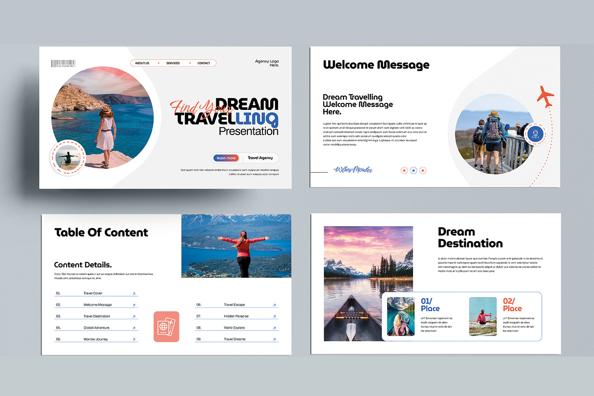 Dream Travelling Presentation, a Presentation Template by MightyDesign (Photo 2 of 8)