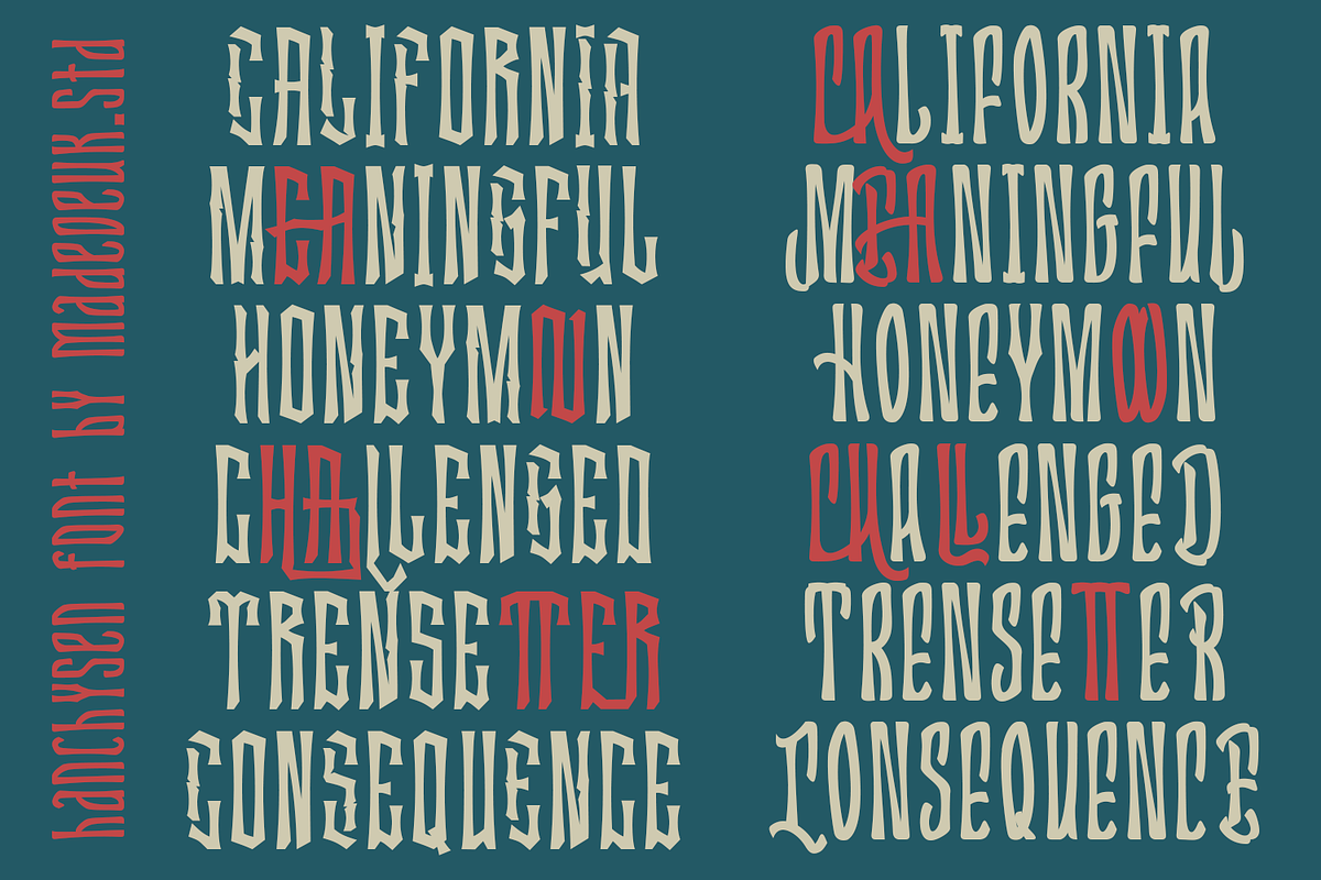 Hanchysen Font Duo, a Blackletter Font by madeDeduk (Photo 8 of 8)