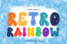 Retro Rainbow is a Retro Groovy font
