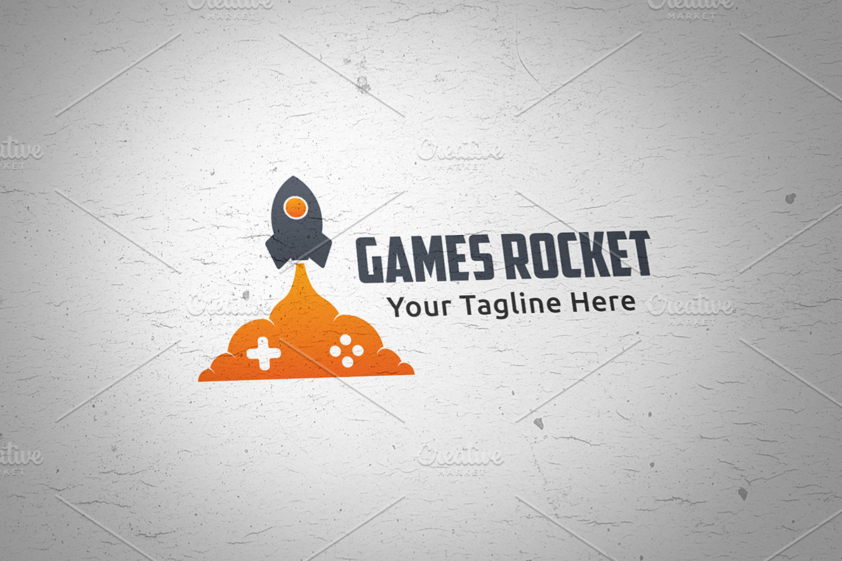 Games Rocket Logo, a Branding & Logo Template by Martin-Jamez (Photo 3 of 3)