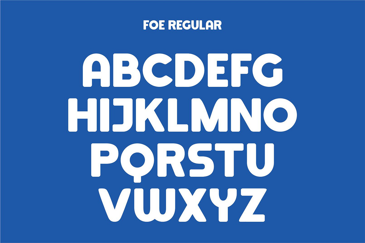 Fooe Fooe Font | Sporty Retro Font, a Sans Serif Font by WhymoreArt (Photo 7 of 11)