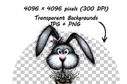 whimsical floral animal clipart PNG, an Illustration by one-touch (Thumbnail 16 of 18)