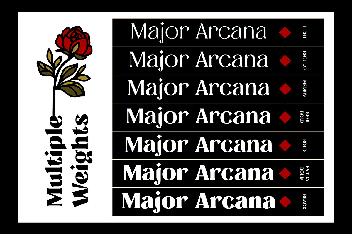 MAJOR ARCANA - Display Variable Type, a Serif Font by Artflorara (Photo 19 of 21)