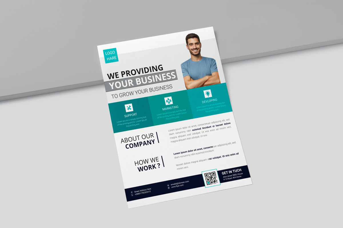 Modern Business Flyer Design, a Flyer Template by BrandlyTemplate