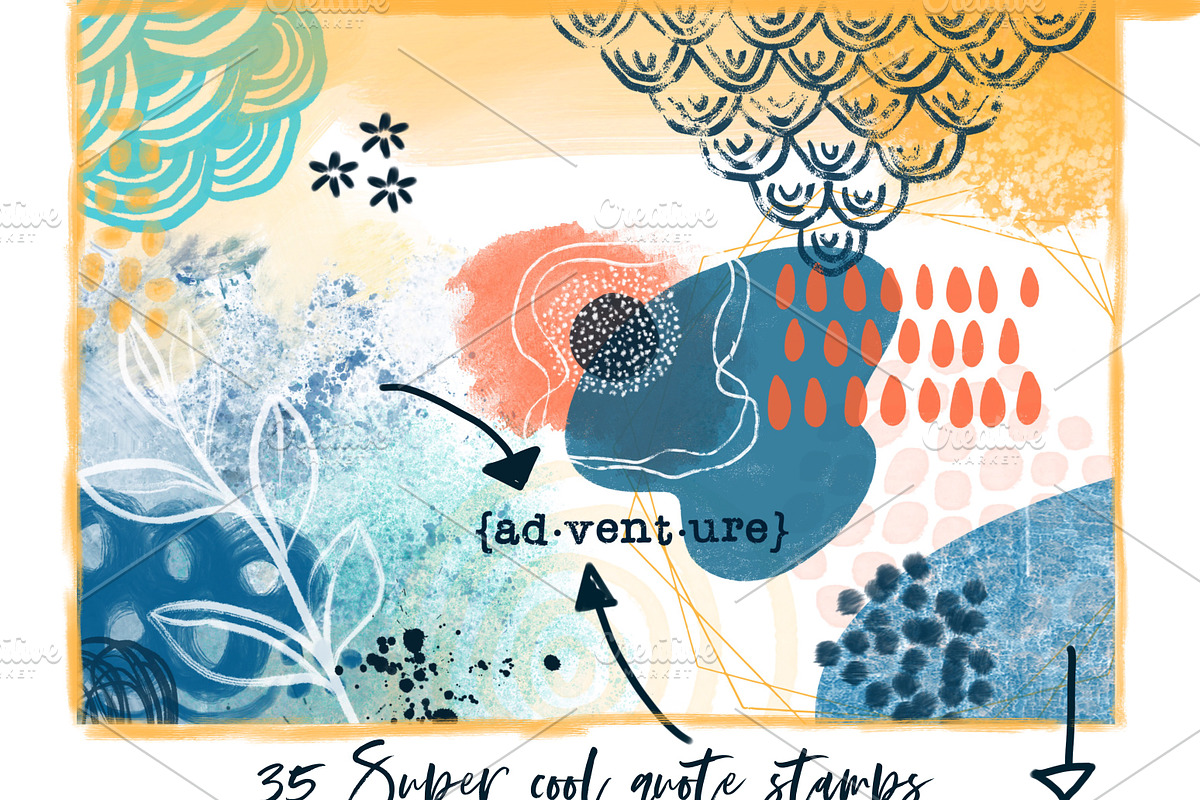 Procreate Stamps - Boho, a Brush Add-On by Li Zamperini (Photo 9 of 13)