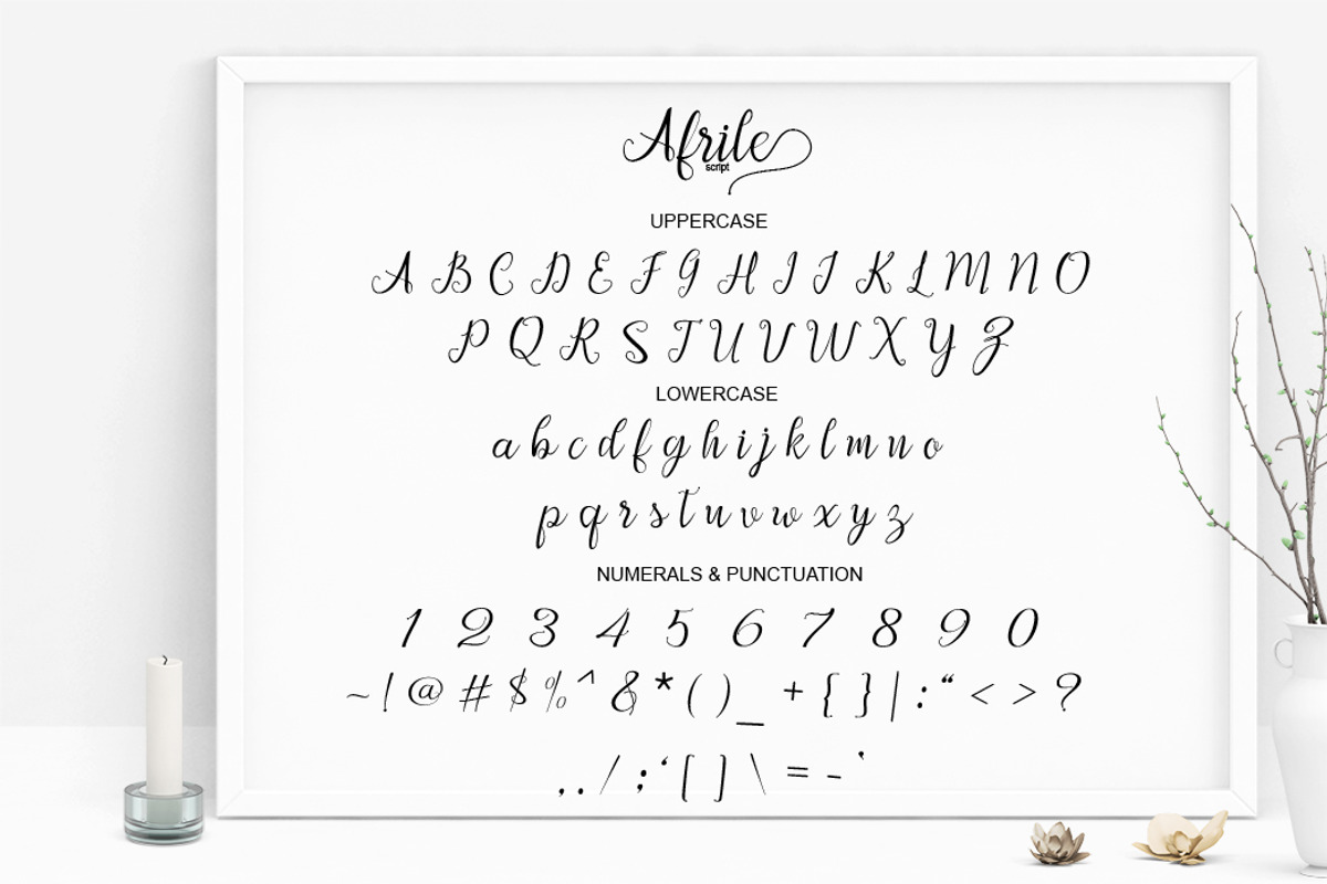 Afrile Script preview 6