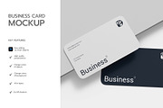 Business Card Rounded Corner Mockup, an Advertising Mockup by graphypix (Thumbnail 2 of 4)