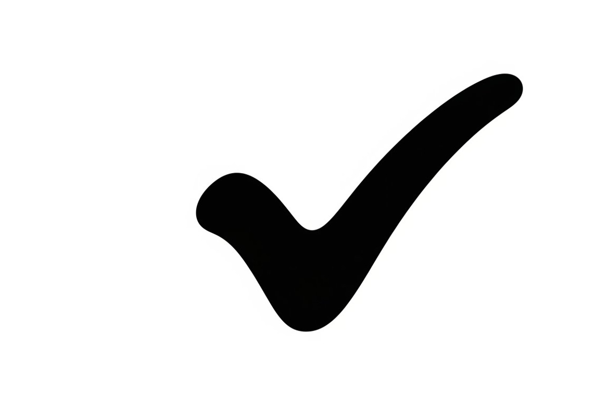 Simple and bold checkmark silhouette, an Illustration by Amazin_art (Photo 3 of 26)