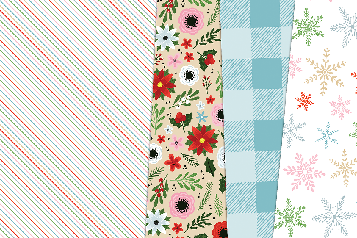 Seamless Christmas Digital Bundle, a Pattern Graphic by Paper Starr Studio (Photo 4 of 6)