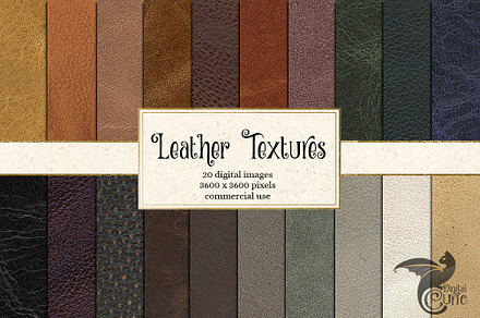 Leather Textures, a Texture Graphic by Digital Curio