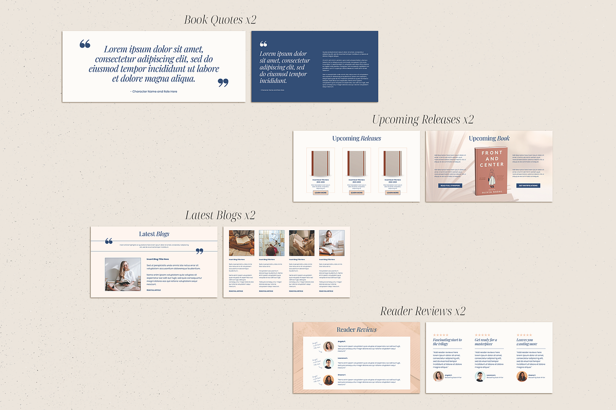 Author Website Canva Template, a Landing Page Template by Creatif Foundry (Photo 6 of 9)