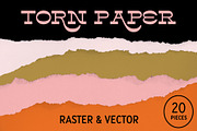 20 Torn Ripped Paper, a Graphic by Josty (Thumbnail 1 of 7)