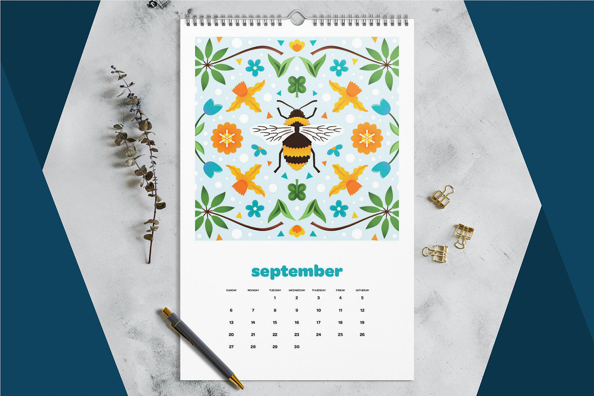 2026 InDesign Calendar Templates preview 6