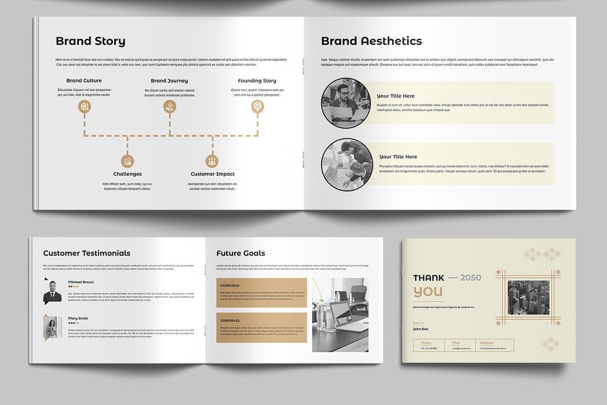 Creative Brand Profile Template, a Brochure Template by MightyDesign (Photo 5 of 8)