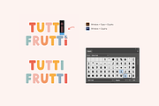 Tutti Frutti | Playful font, a Serif Font by AngelinaKovel (Thumbnail 13 of 14)