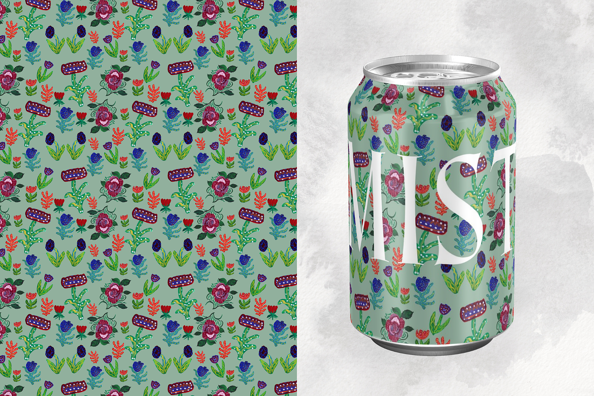 Maximalist Gouache Botanical Pattern, a Decorative Illustration by Chantelle T Illustrations (Photo 6 of 9)