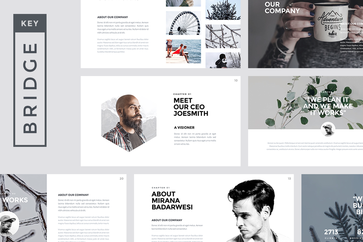 Bridge - Creative Keynote Template, a Presentation Template by Slidehack (Photo 1 of 4)