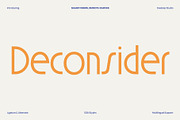 Deconsider – Cafe Display Font, a Sans Serif Font by Casloop Studio (Thumbnail 1 of 10)