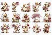 Cute Duck Spring Mood Clipart Png, an Illustration by Craft Nest (Thumbnail 6 of 11)