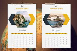 Travel Calendar 2021 Template