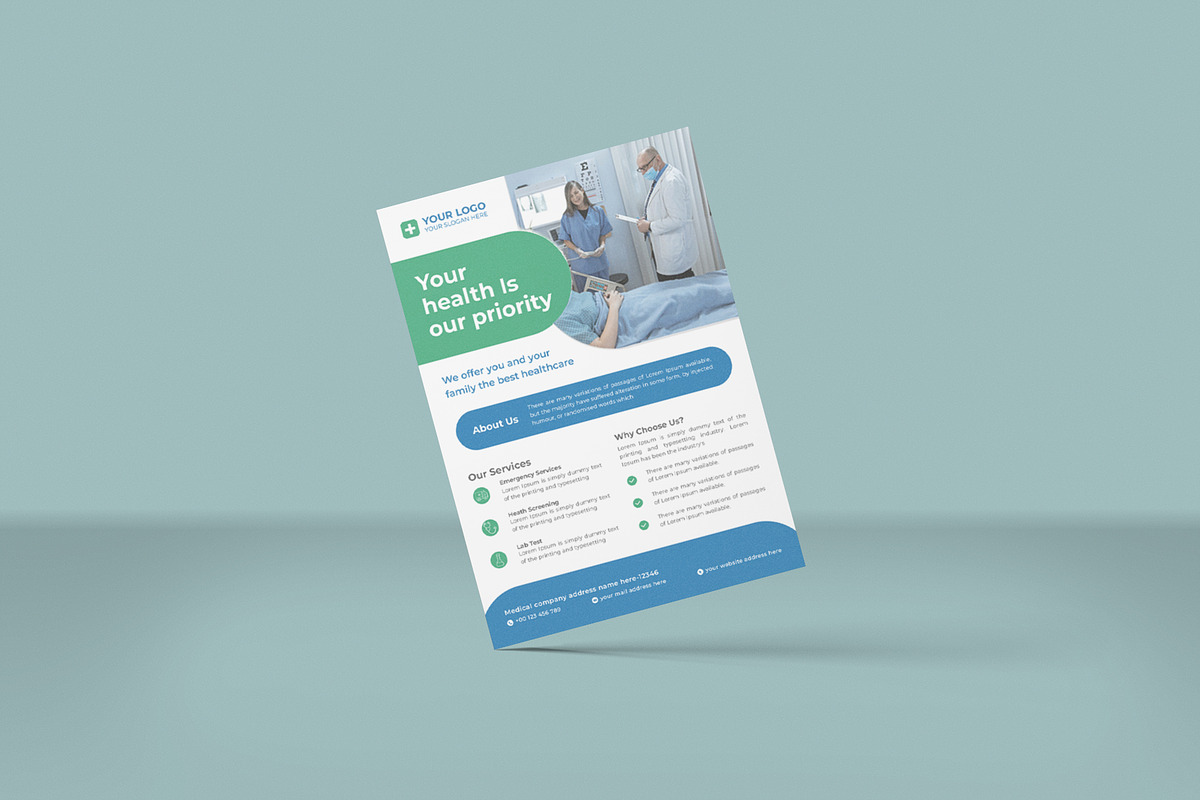 05 Medical Flyer, a Flyer Template by Lakhan1998 (Photo 4 of 8)