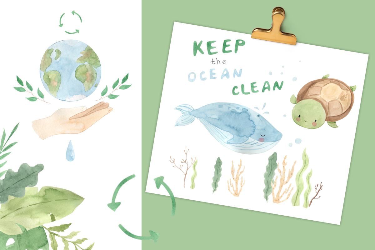 ETHICAL LIVING FRIENDS. Animals set, an Animal Illustration by OlliArtDesign (Photo 10 of 12)