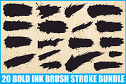 Grunge Brush Stroke Clipart, an Illustration by balal (Thumbnail 1 of 21)