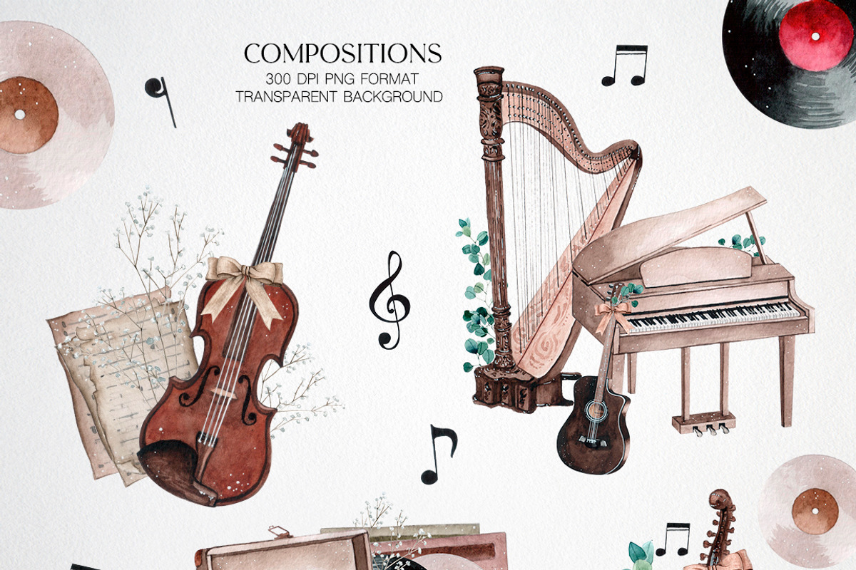 Music is in my soul, a Decorative Illustration by CrystalinaShop (Photo 3 of 3)