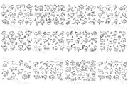 Doodle cartoon happy kids big bundle, an Animal Illustration by Bubert Art (Thumbnail 4 of 5)