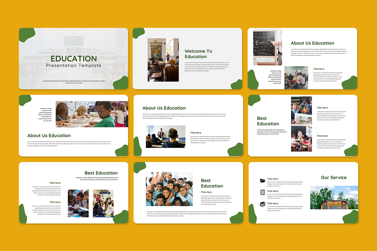 Education - PowerPoint Template, a Presentation Template by QR Design Studio (Photo 2 of 3)