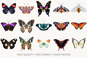 15 Hand Painted Butterflies, an Animal Illustration by Brianna Perdue (Thumbnail 2 of 3)