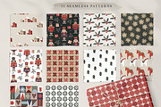 Retro Geometric Christmas set, a Decorative Illustration by Tabita's shop (Thumbnail 8 of 13)