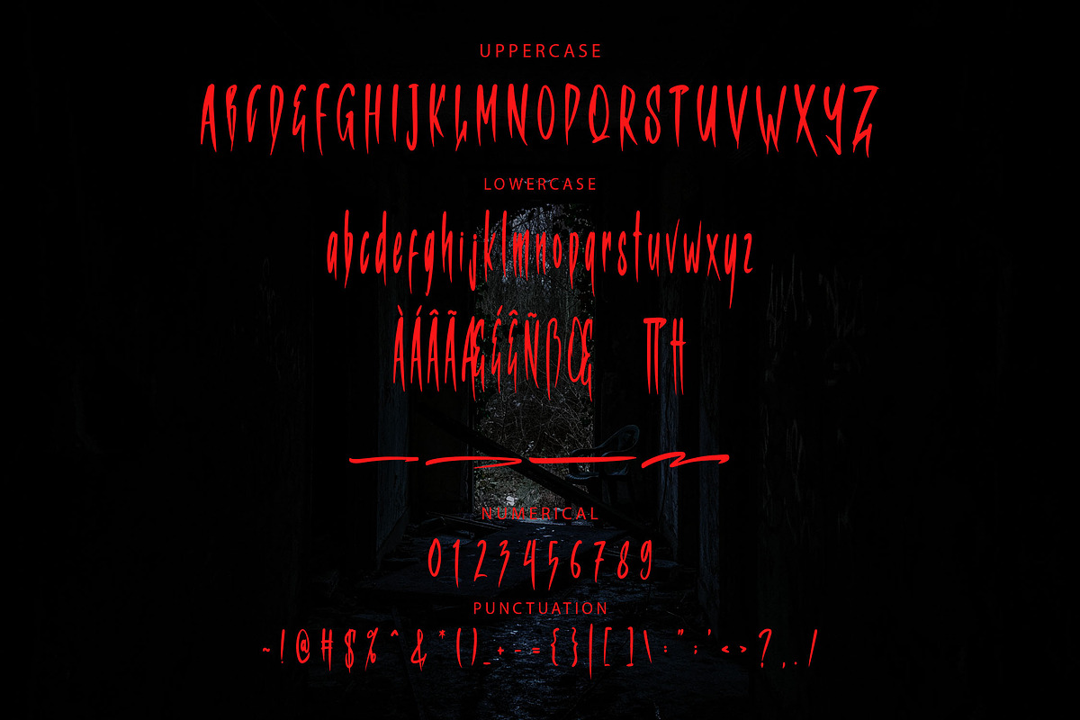RUMADARAH - Halloween Horror Font, a Font by NTC Graphic (Photo 8 of 9)