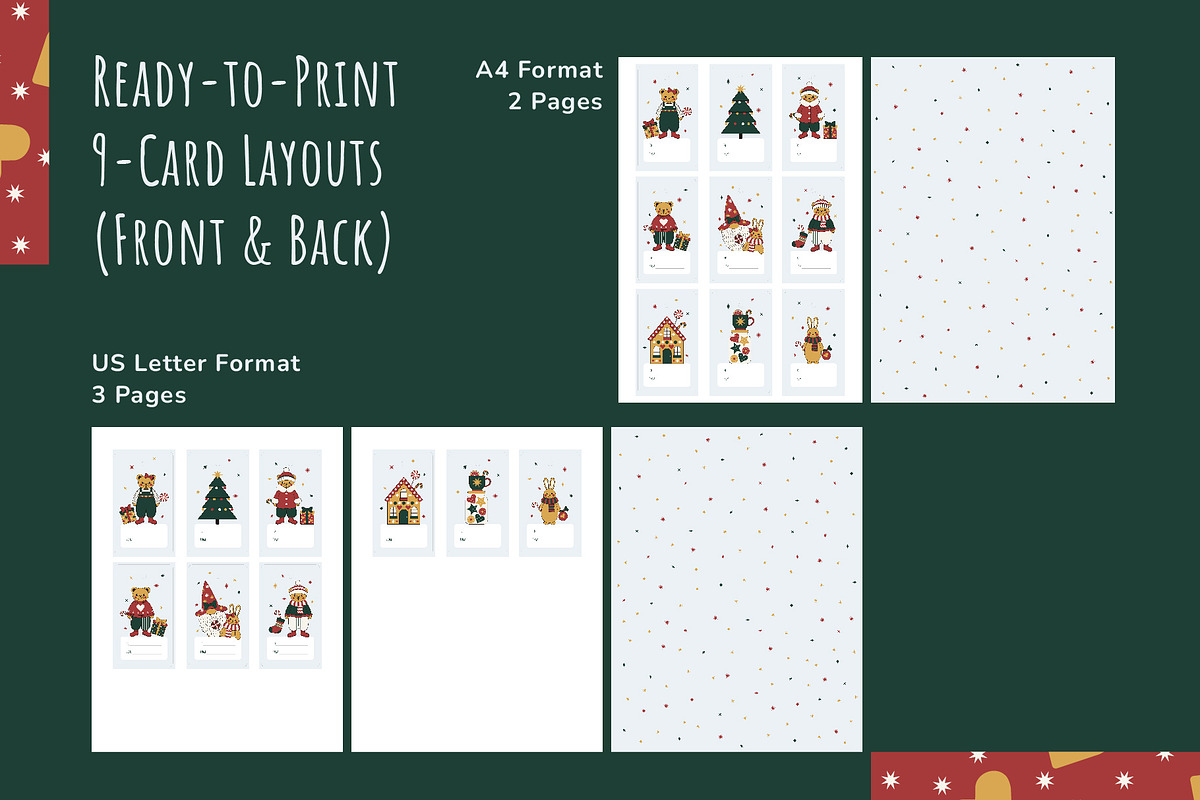 Christmas Cards & Gift Tags Pack, a Card Template by Floralis (Photo 6 of 8)