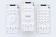 TV Remote Control Neomorphism UI Kit, an UI Kit Template by DesignBox (Thumbnail 2 of 3)