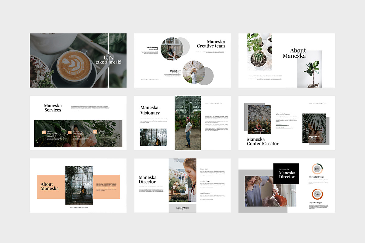 Maneska - Botanical Powerpoint, a Presentation Template by eunavia (Photo 5 of 7)