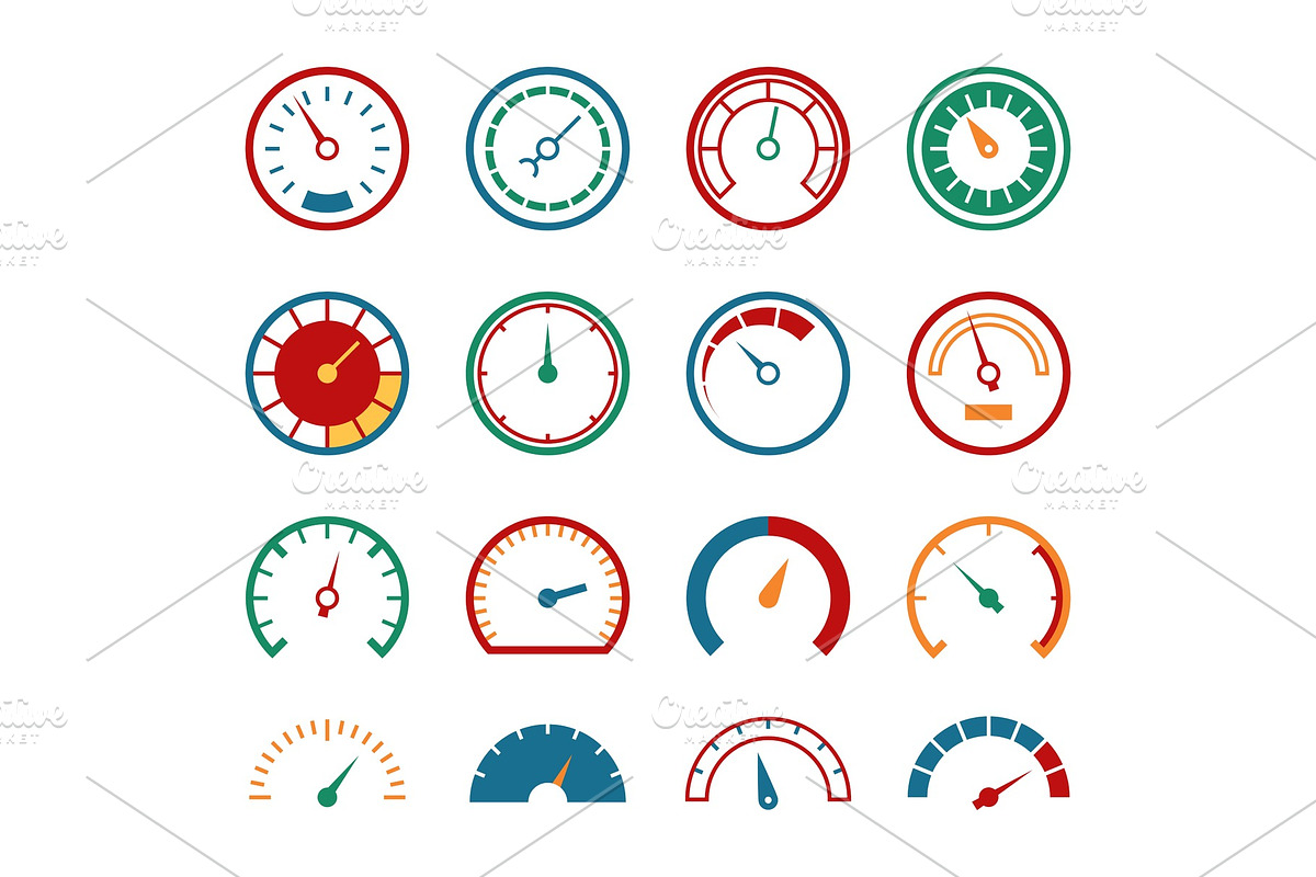 Meter set. Measuring instruments, an Illustration by YummyBuum