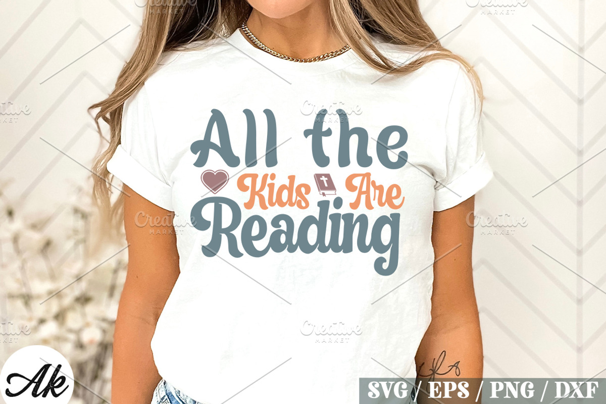 Book Lover Retro SVG Bundle ,Book, a Graphic by akazaddesign (Photo 5 of 13)