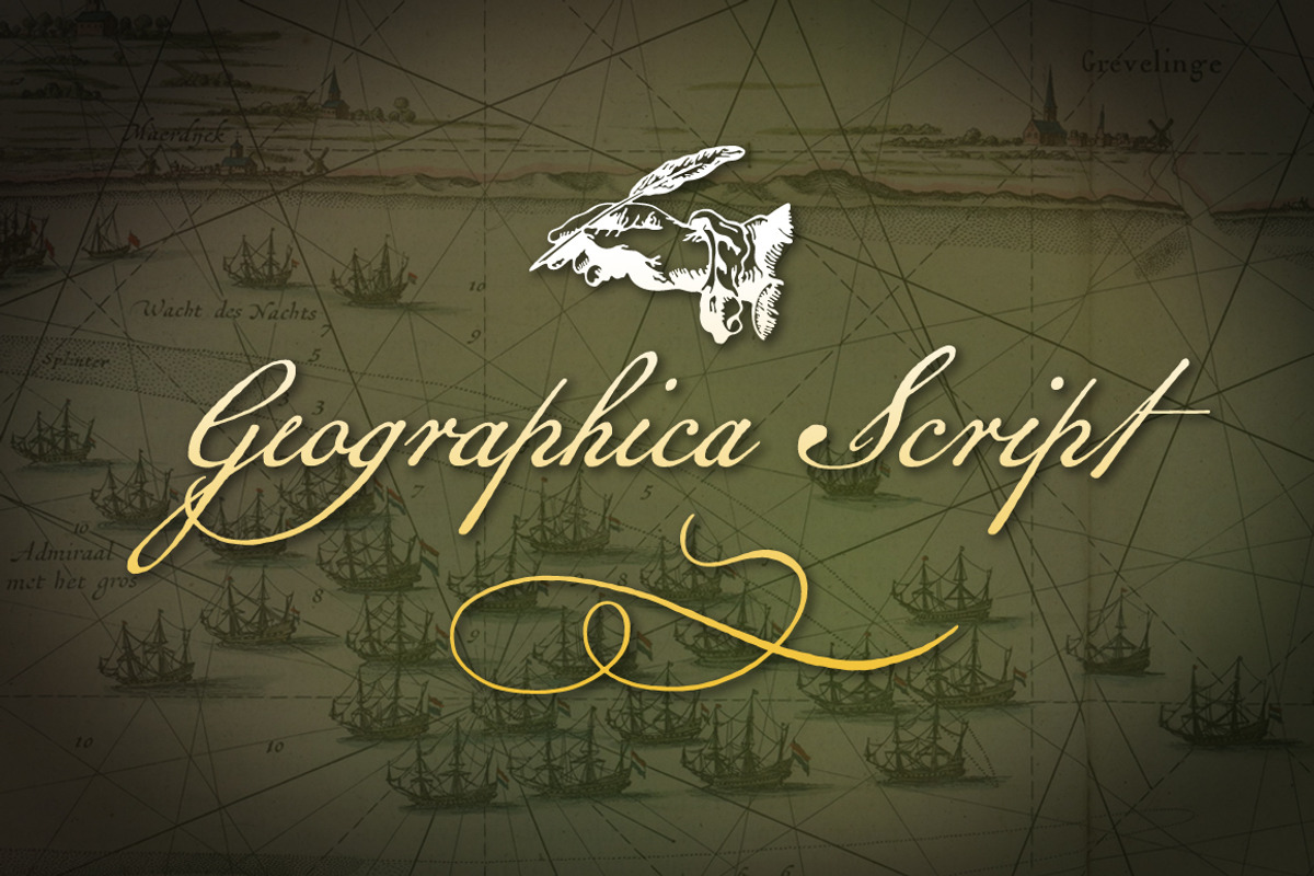 Geographica Script, fine 1700s cursive
