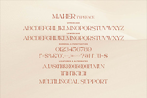 Maher - Stylish Serif Font