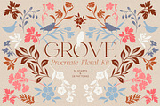 Floral Procreate Brush & Pattern Set, a Brush Add-On by Eclectic Anthology (Thumbnail 1 of 9)