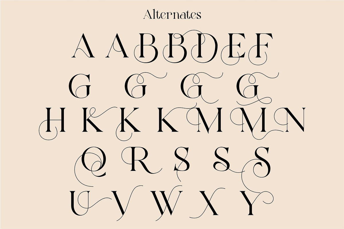 Grange Sofany Beautifull Serif Font, a Serif Font by WhymoreArt (Photo 9 of 11)