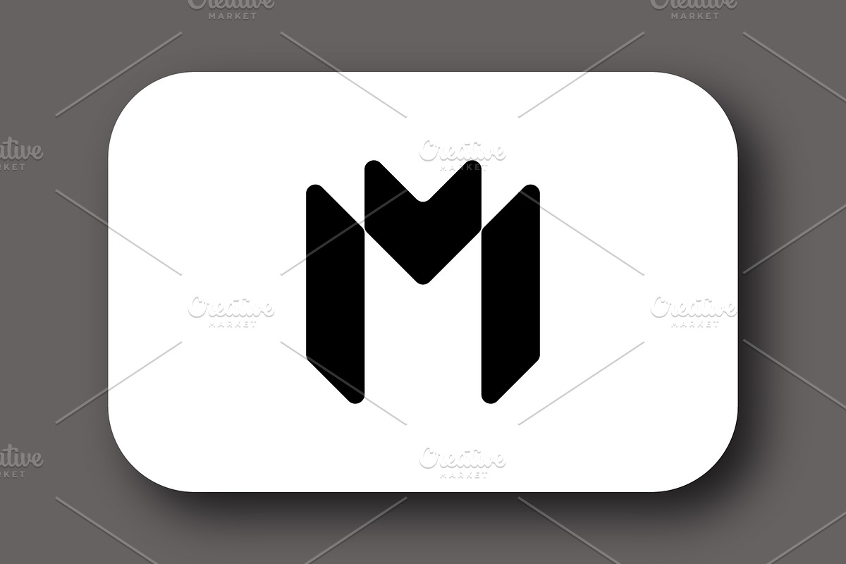 Modern Red M Logo on White Backgroun, a Branding & Logo Template by Salman Shop (Photo 3 of 4)