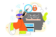 10 Global Digital Transformation, a Technology Illustration by denayunebgt (Thumbnail 4 of 4)