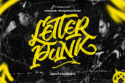 Letterpunk - Grunge Brush Font, a Handwritten Font by Inviline.co (Thumbnail 1 of 10)