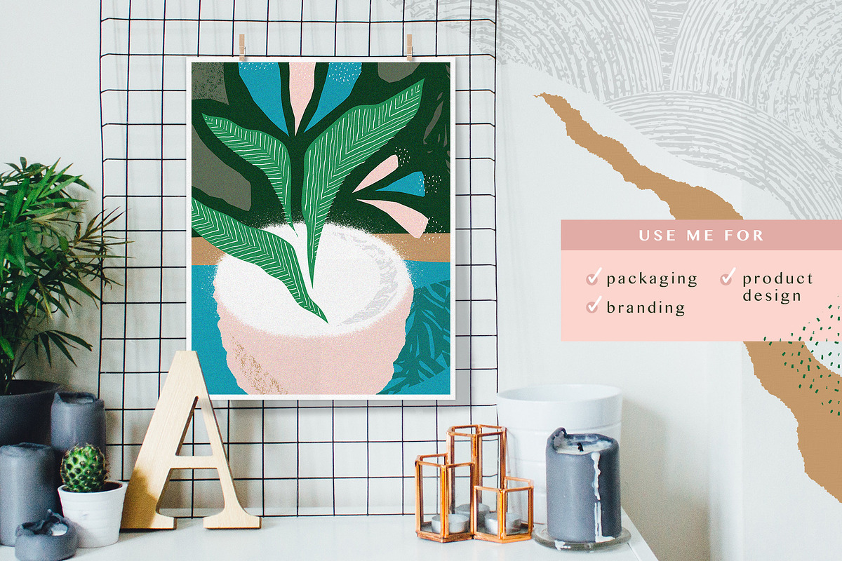 Abstract Collage - Jungle, a Pattern Graphic by Anugraha Design (Photo 5 of 9)