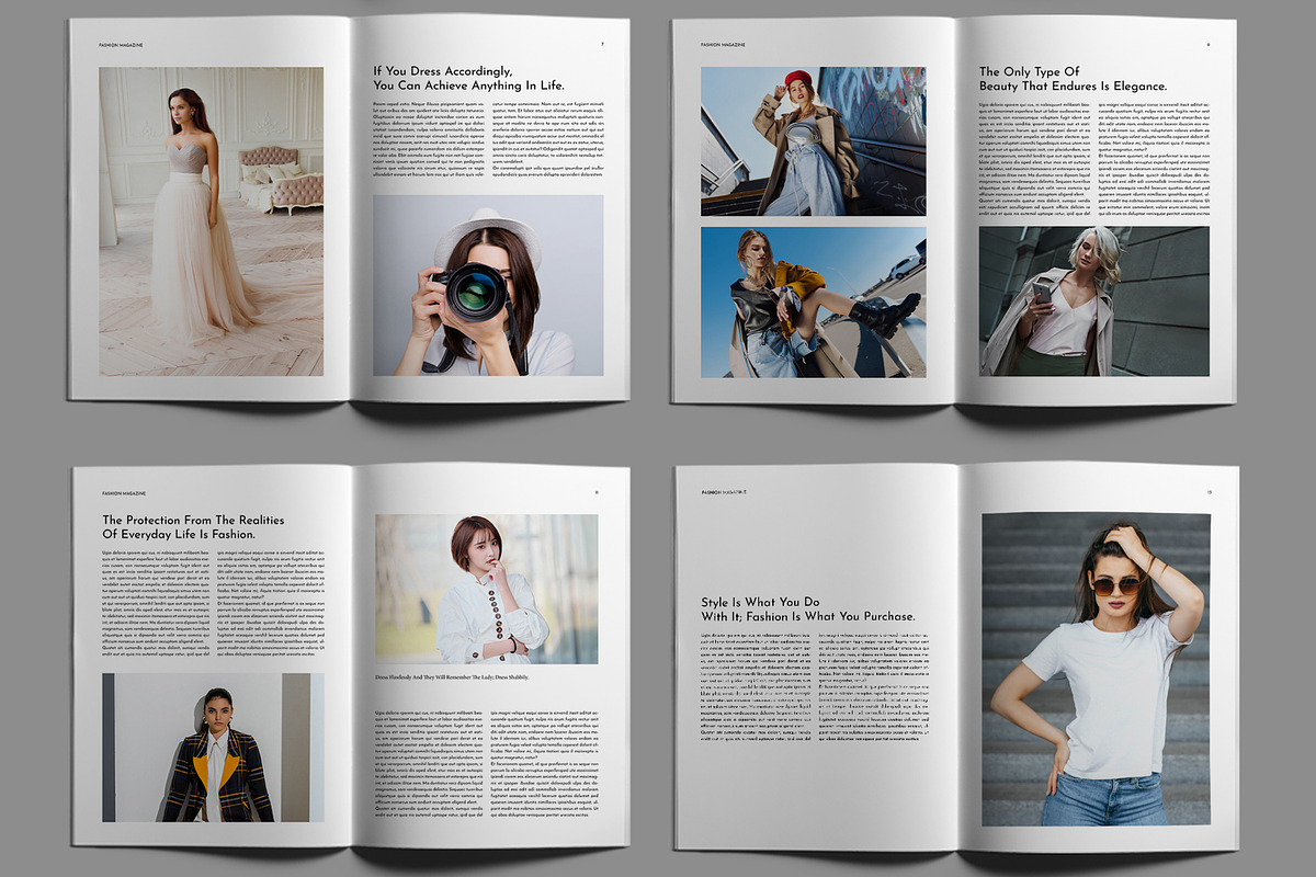 Fashion Magazine Design, a Magazine Template by MightyDesign (Photo 3 of 6)