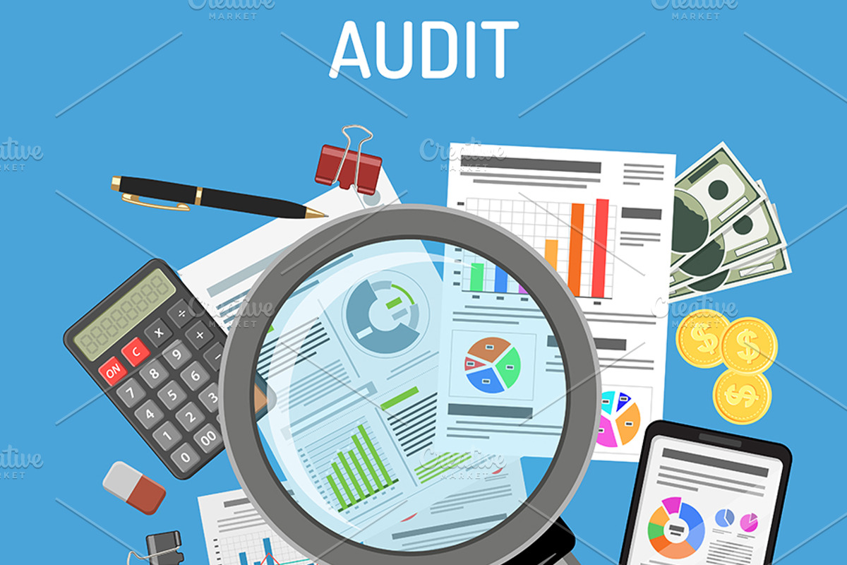 Tax, Auditing and Test Themes, a Finance Illustration by TAlex (Photo 4 of 7)