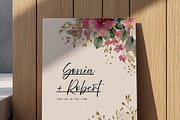 Floral Wedding Invitation Template, an Invitation Template by Filip Studio (Thumbnail 2 of 2)