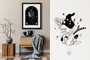 MAGICAL MUSHROOM LINE ART, an Object Illustration by Kate Art (Thumbnail 7 of 10)